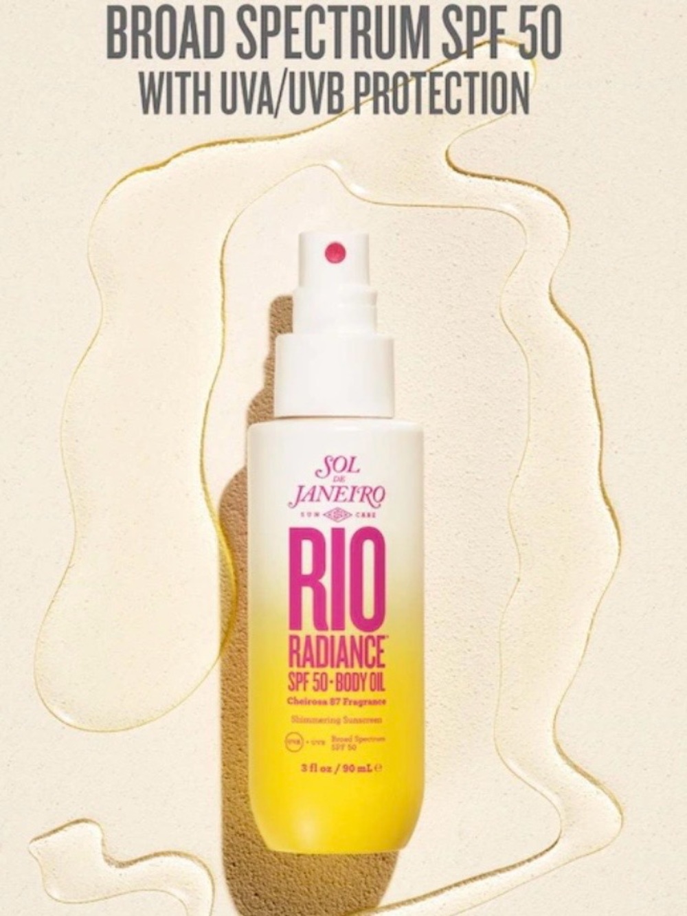 New SOL  de Janeiro Rio Radiance SPF 50 Body Oil - 90ml